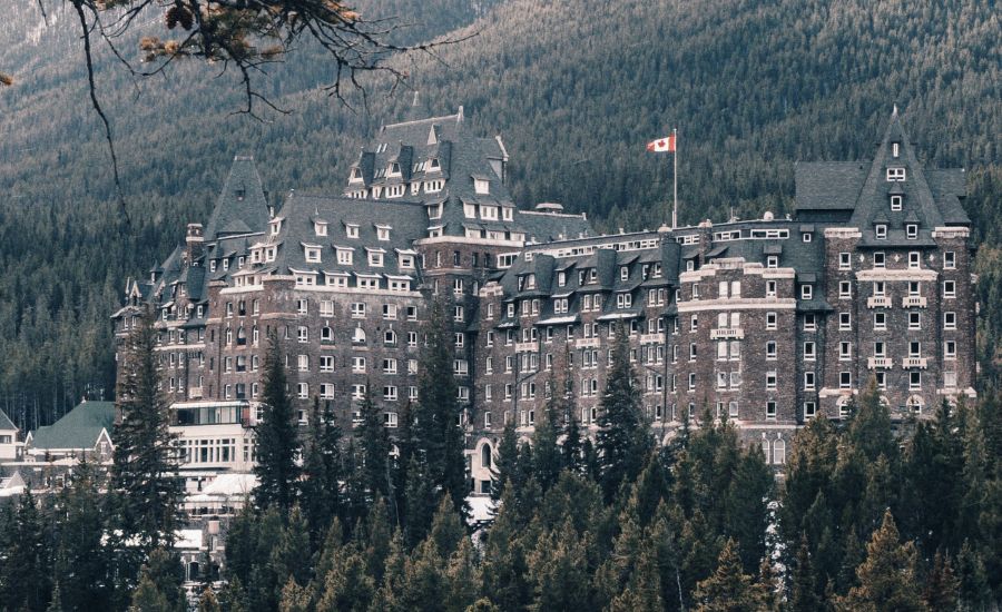 Banff Springs Hotel In Alberta
