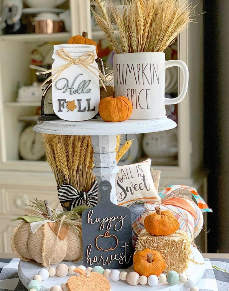 Rustic Fall Trays 17 Cozy & Cute Fall Tray Styling Ideas! - thecanadianguy.com