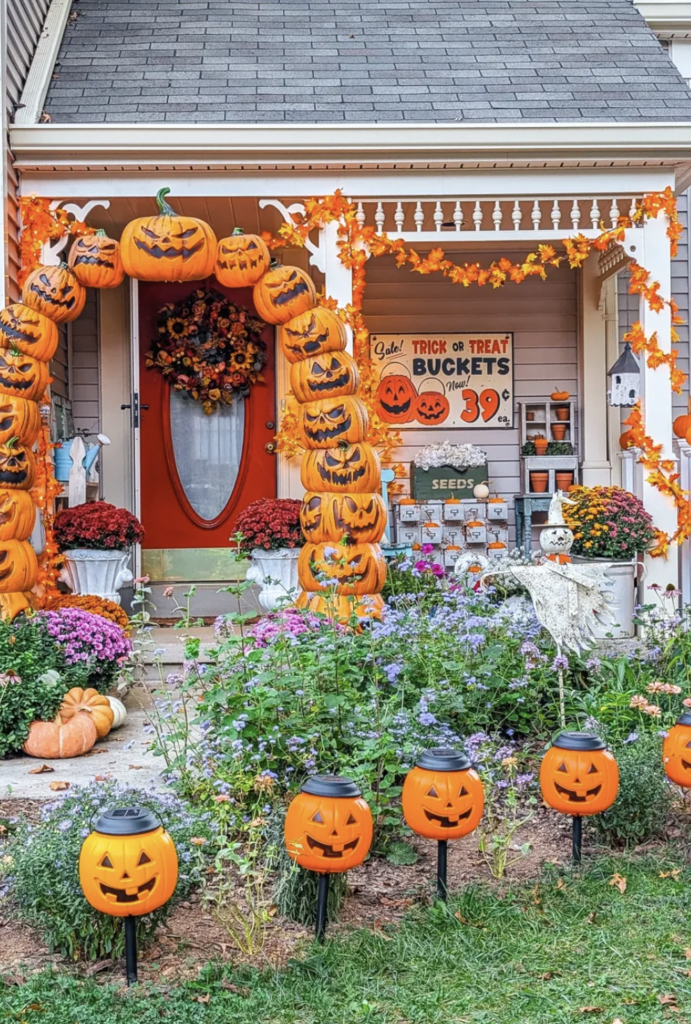 Classic Carved Pumpkins with a Cozy Twist