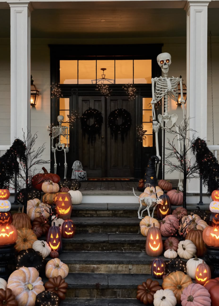 A Cozy, Chic Take on Halloween Front Porch Decor for a Spooky-Season Welcome
