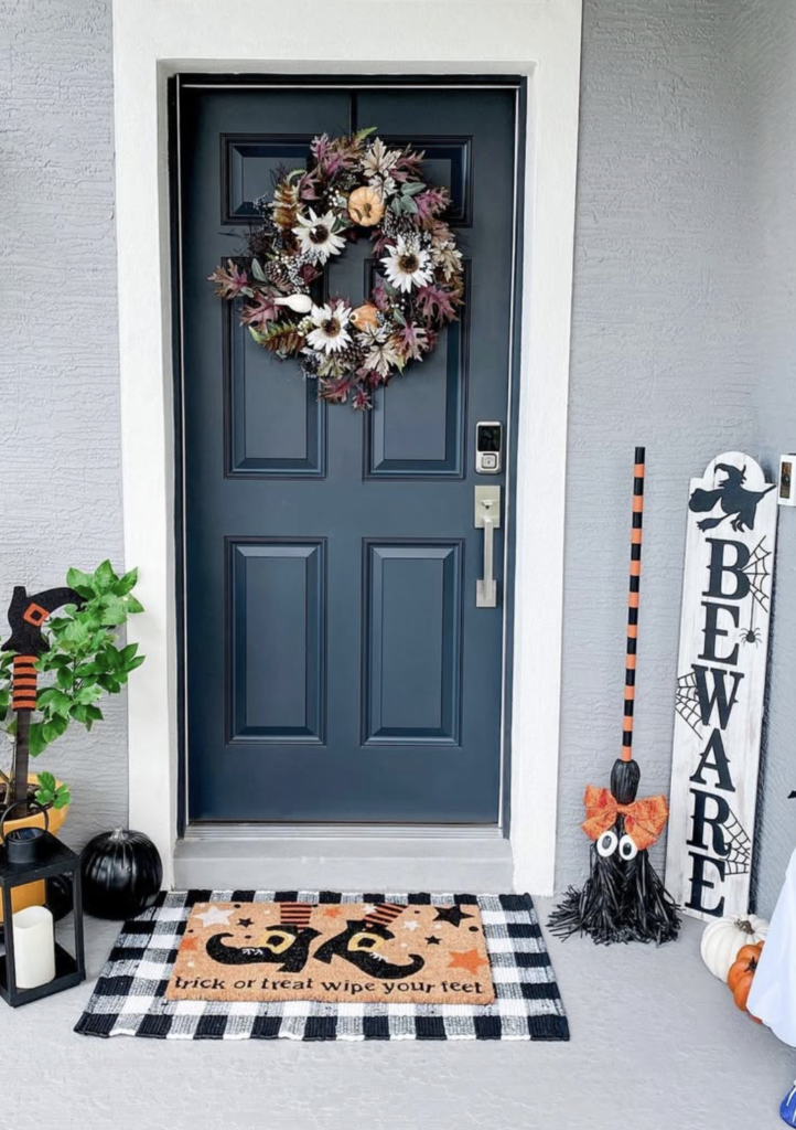 Halloween Doormat with cheeky puns